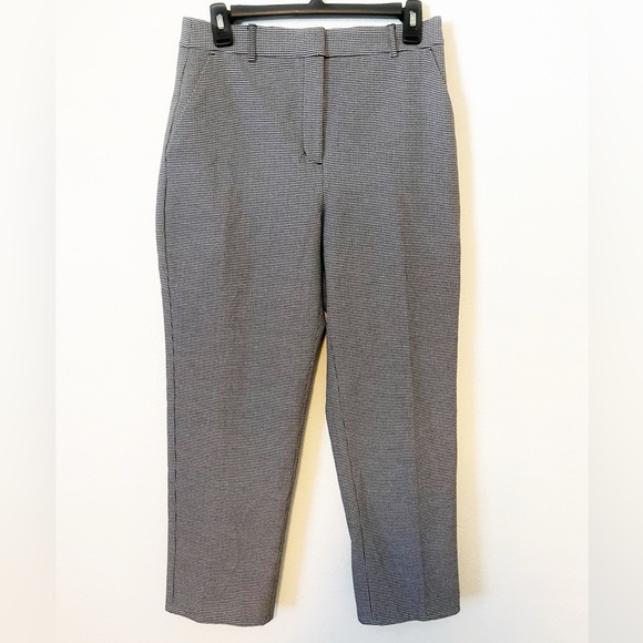 Express Pants - Express Editor Houndstooth High Waisted Straight Leg Ankle Pants Women’s Size 4